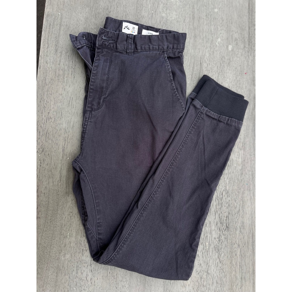 Rusty Lo-Rider Mens Jogger Pants Size‎ 32 Charcoal Gray Slim Fit Cotton Stretch